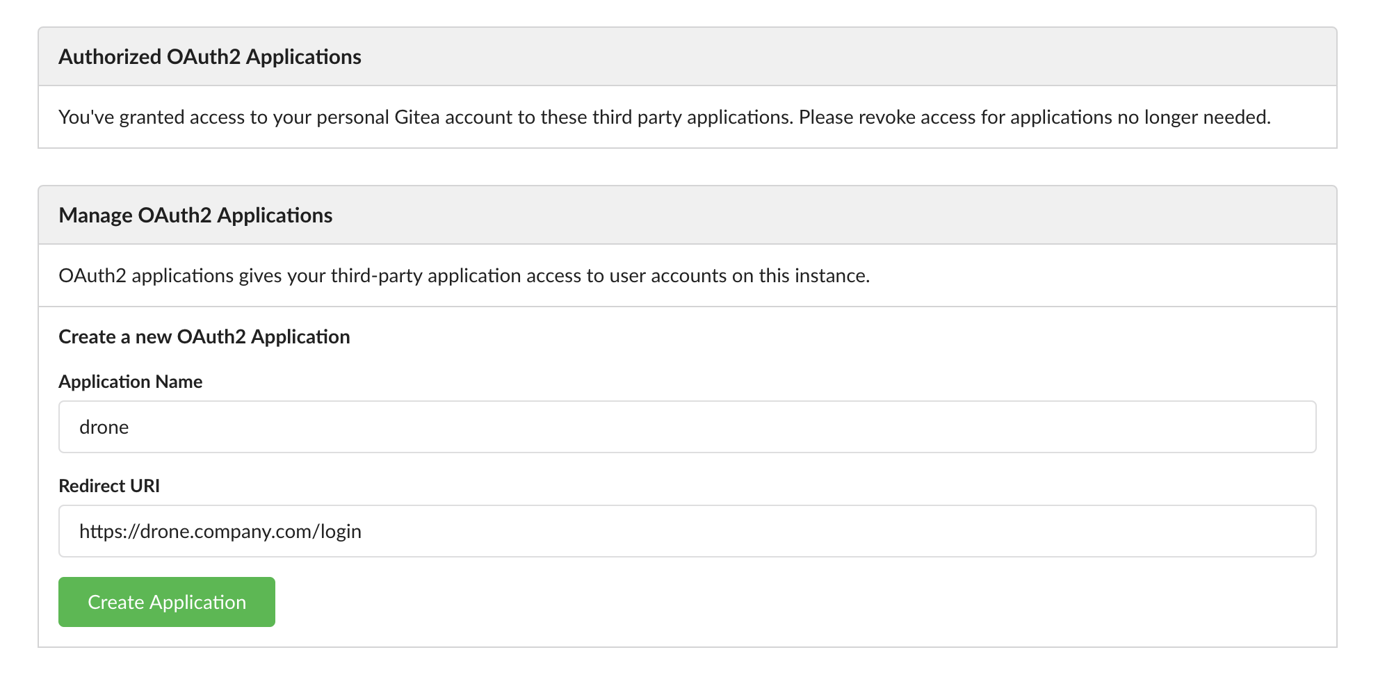 gitea_application_create